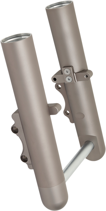 Arlen Ness Fork Legs - Titanium Anodized - Smooth - Dual Disc 40-507