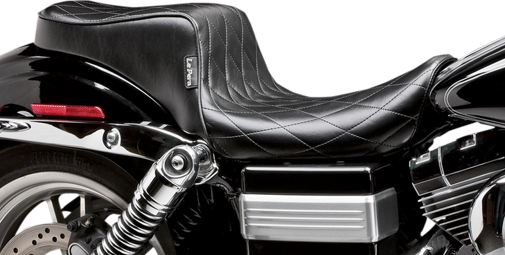 Le Pera Cherokee Seat - Diamond Pleated - Black - Fxdwg '96-'03 Ln-023Dm