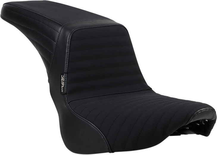 Le Pera Kickflip Seat - Pleated W/ Gripp Tape - Black - Softail '18-'23 Lyr-590Ptgp