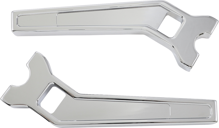 La Choppers Risers - Pullback - 10" X 1-1/4" - Chrome La-7481-10C
