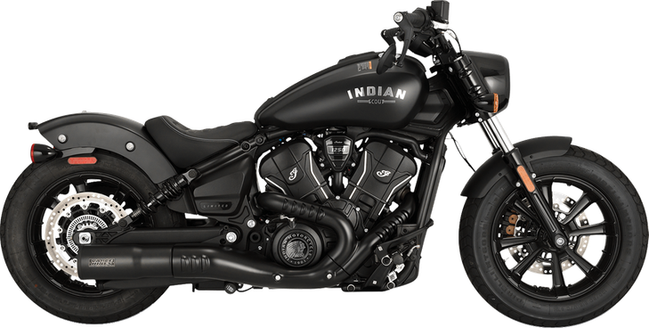 Vance & Hines Hi-Output Slip-On Muffler - Black - Indian Scout/Bobber 48627
