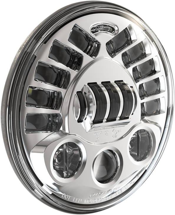 J.W. Speaker Adaptive 2 Led Headlight - 7" - Chrome 0555031