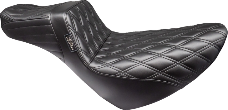 Le Pera Tailwhip Daddy Long Legs Low Rider Seat - Double Diamond - Black - Fl/Fx '18-'23 Lyr-580Dldd