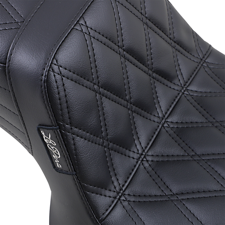 Le Pera Tailwhip Seat - Double Diamond - Black - Fxr '82-'94 L-588Dd