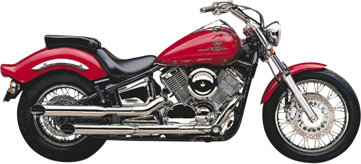 Cobra Slashcut Mufflers - Chrome - V-Star 1100 2167Sc