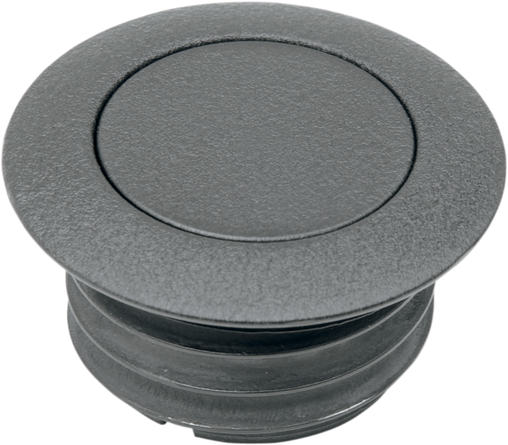 Drag Specialties Gas Cap - Vented Pop-Up - Black Wrinkle