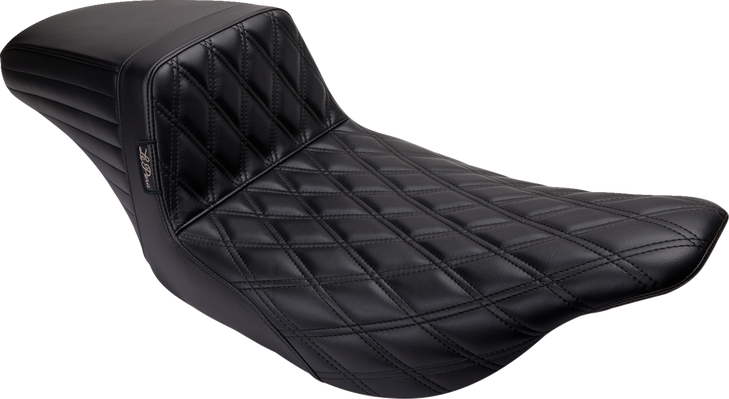Le Pera Kickflip Seat - Double Diamond - Black - Fl '97-'07 Lh-597Dd
