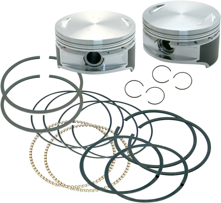 S&S Cycle Piston Kit - For 106" Stroker Kit - Standard 92-1210