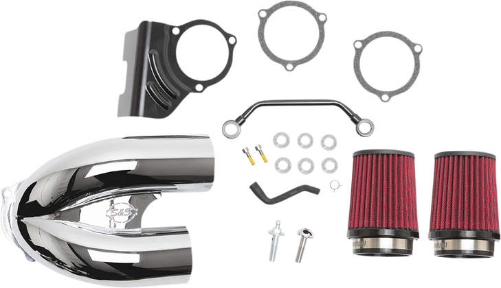 S&S Cycle Tuned Induction Air Cleaner Kit - Chrome 170-0636A
