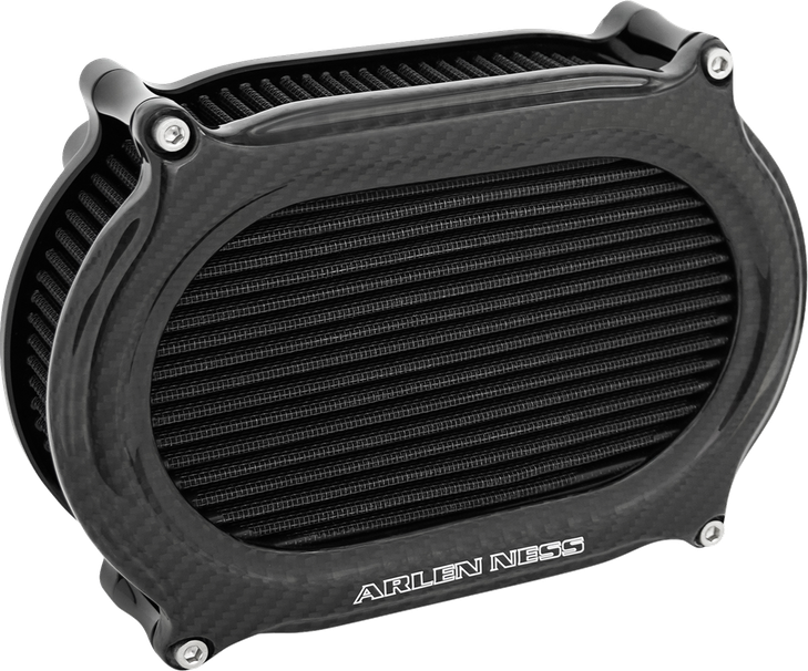Arlen Ness Air Cleaner Kit Stage 2 Oval Carbon Fiber 600-265
