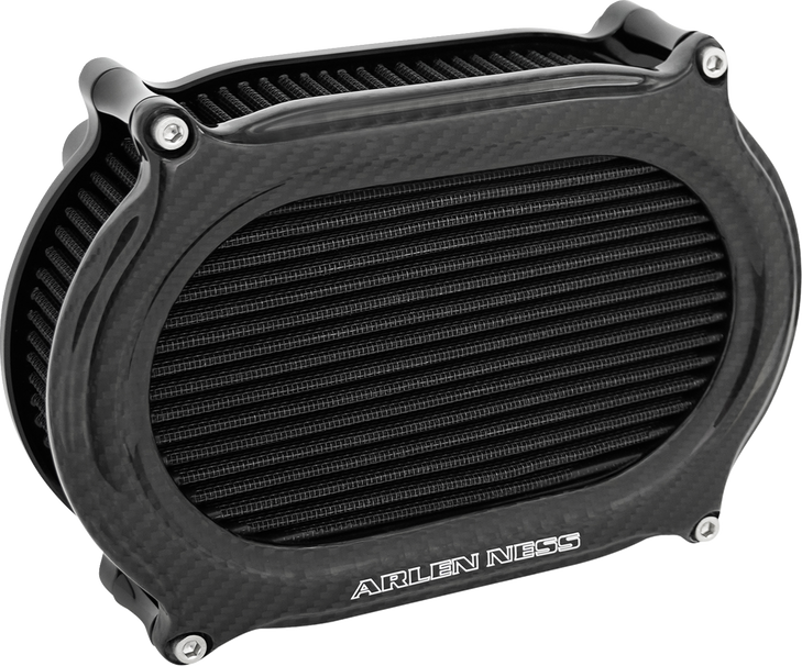 Arlen Ness Air Cleaner Kit Stage 2 Oval Carbon Fiber 600-262