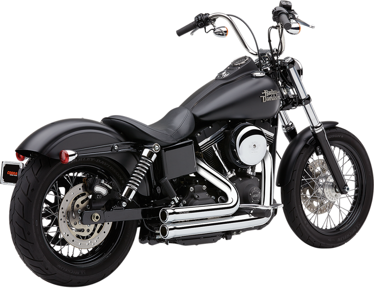 Cobra 909 Exhaust - Chrome - '12-'17 Dyna 6708