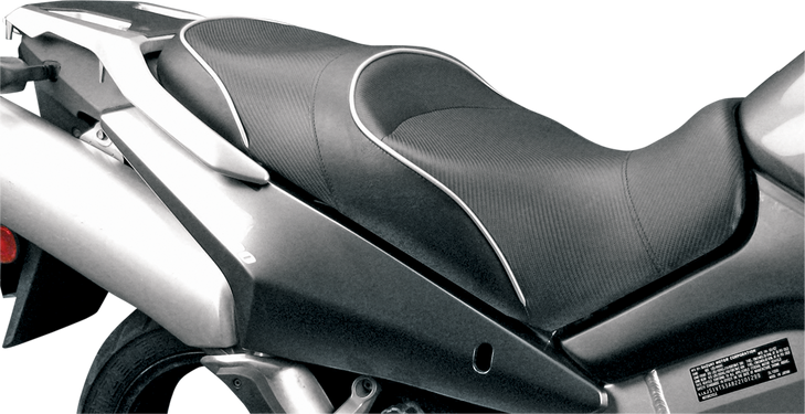 Sargent World Sport Performance Seat - Black - Carbon Fx - Vstrom 650/1000 '02-'13 Ws-552-19