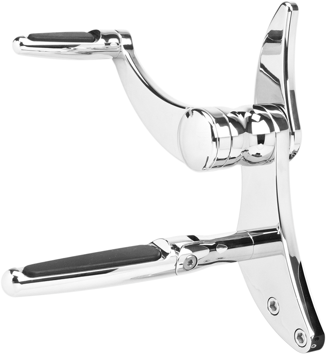 Hawg Halters Forward Control - '18+ Softail - Chrome - Standard - Folding Rubber Inlay Pegs - Slotted Levers Fck-S18C-Fr-S