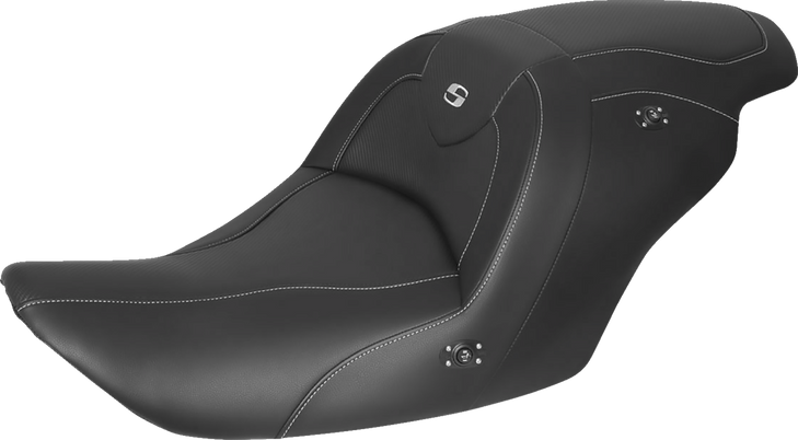 Saddlemen Roadsofa Carbon Fiber Heated Seat - Black - Without Backrest - Gl1800 '14-'17 H23-20-185Hct
