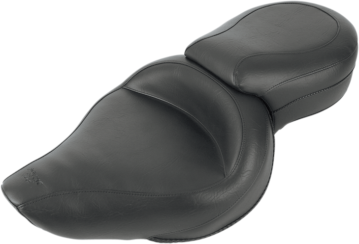 Mustang Vintage Style Seat - Wide - Smooth - Black - Xl 76141