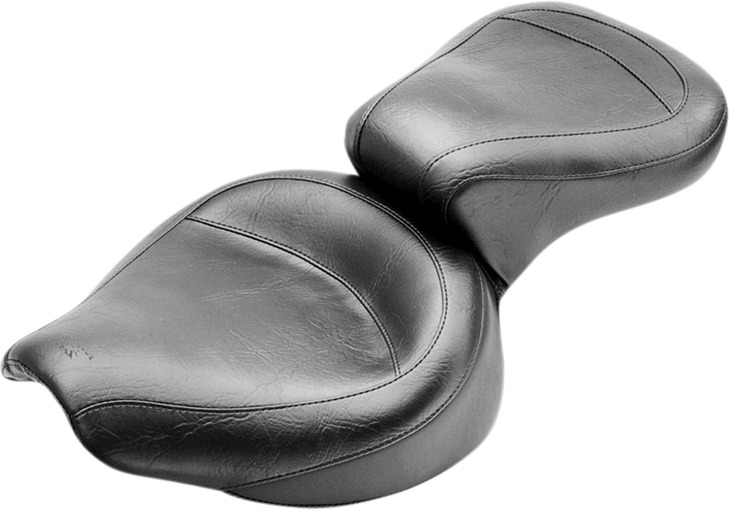 Mustang Vintage Style Seat - Wide - Smooth - Black - Fx/Fl 75734