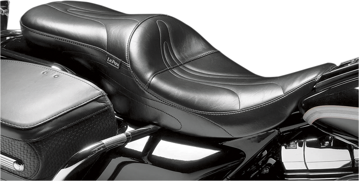 Le Pera Sorrento 2-Up Seat - Stitched - Black - Flhr '02-'07 Lh-907Rk