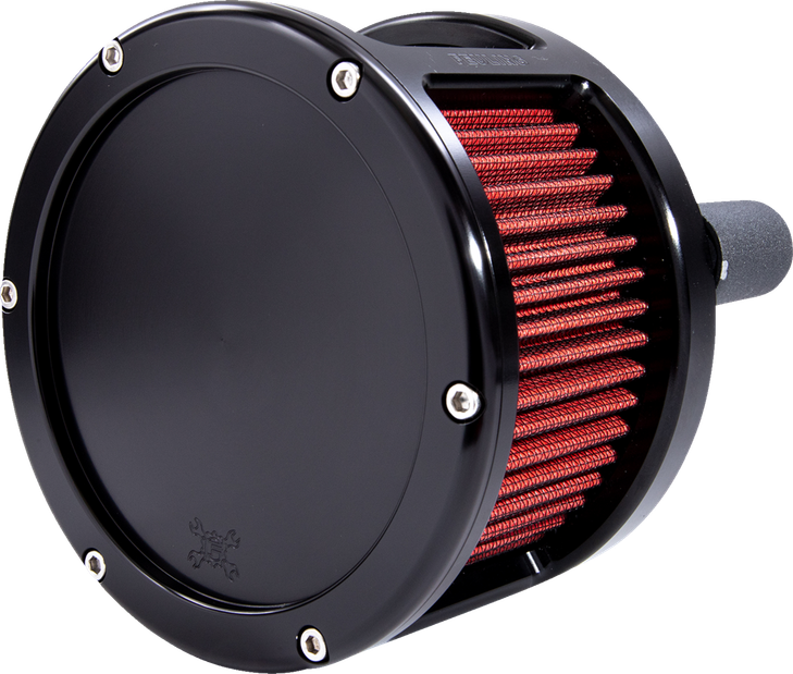 Feuling Oil Pump Corp. Ba Race Series Air Cleaner Kit - Black Anodized - Red Filter 5423