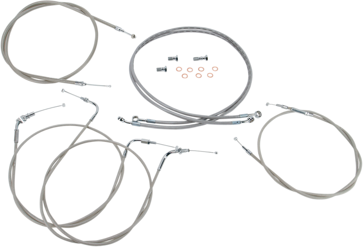Baron Stainless Handlebar Cable/Line Kit - Xvs1100Cl Ba-8042Kt-12