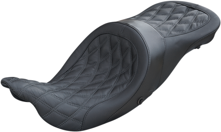 Danny Gray Longhaul 2Up Seat - Air - Double Diamond W/ Charcoal Gray Thread - Fl '08-'23 21-412Diaair