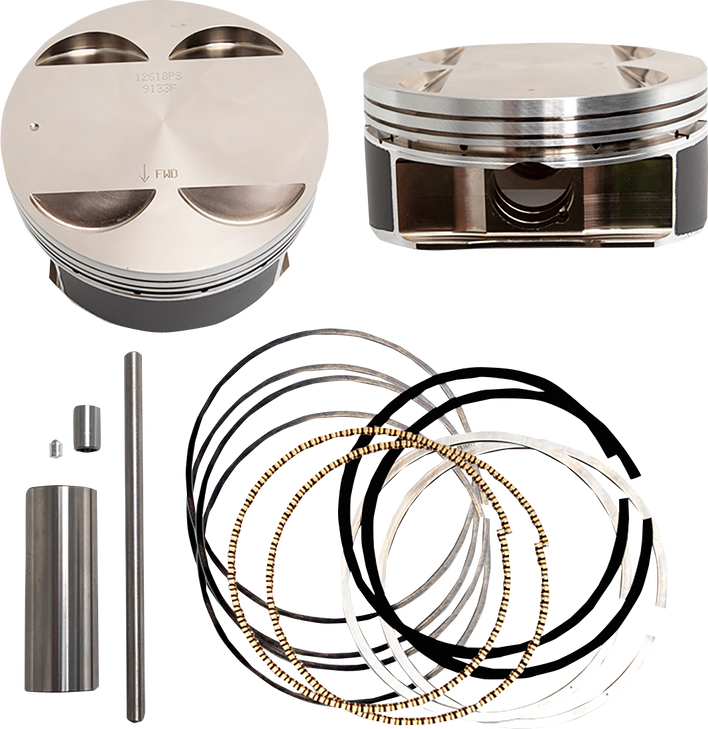 S&S Cycle Big Bore Piston Kit - 128" - +.010 - M8 920-0142