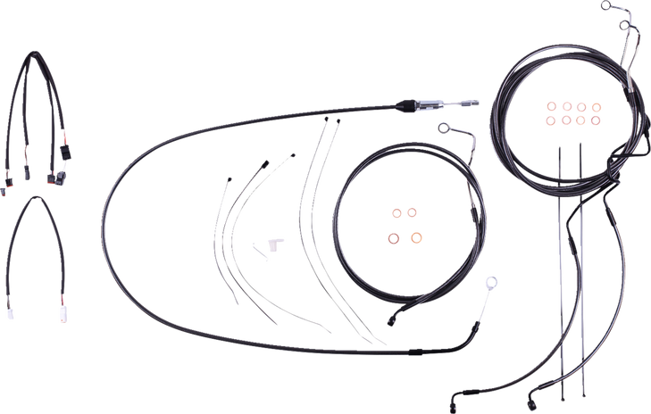 Magnum Shielding Black Pearl Designer Handlebar Installation Kit 4871191