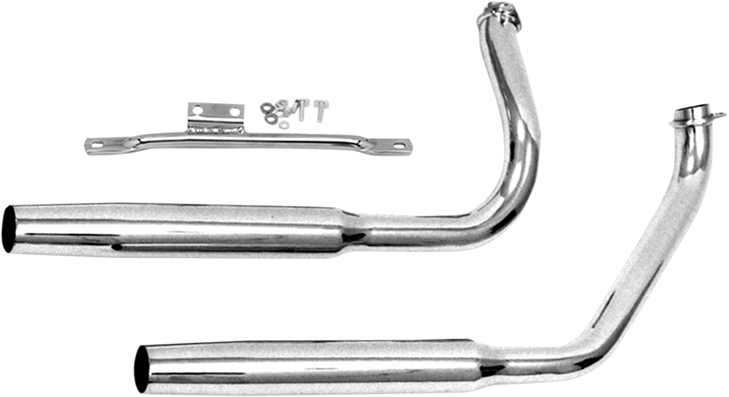 Paughco 1-3/4" Dual Tapered Muffler Pipes - 38" Long 733Tm
