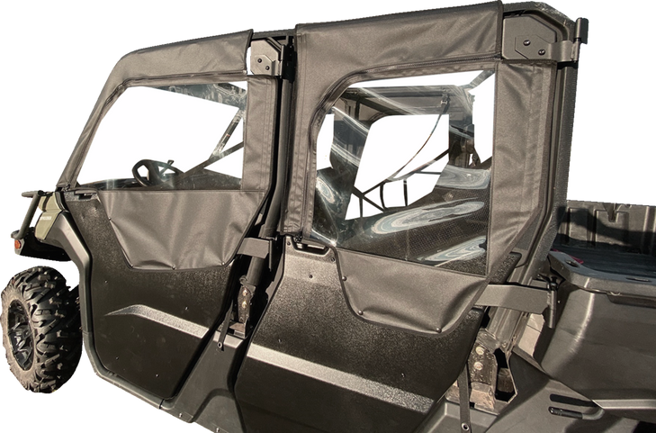 Seizmik Soft Upper Doors - Black - Can-Am Defender Max 51-20986