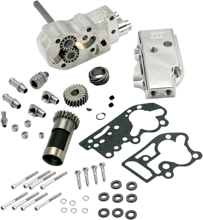 S&S Cycle Oil Pump With Gears - Universal Cover - Big Twin 31-6295
