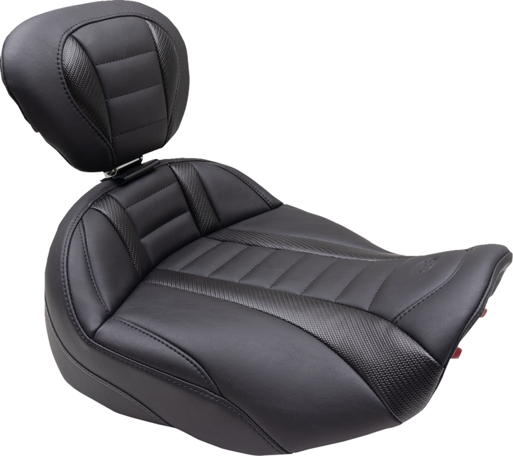 Deluxe Touring Solo Seat - Black Stitch - Flt/Flh '23-'24 89401