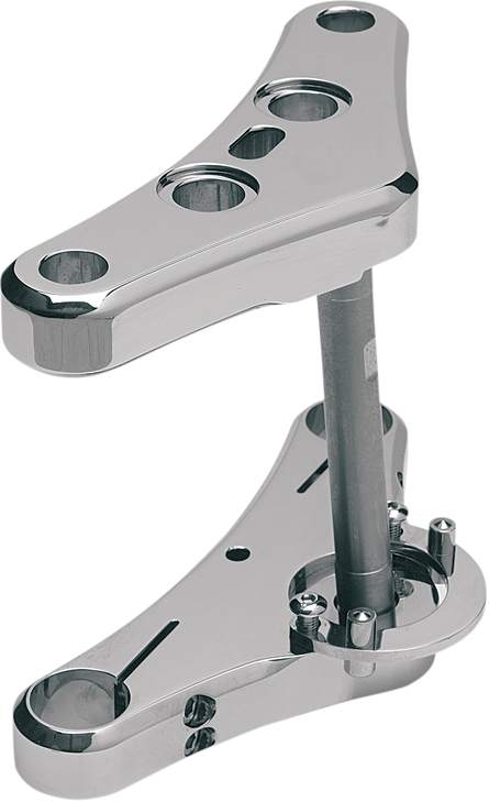 Accutronix Triple Tree - 41 Mm - Chrome - Raked 5 - Elite Smooth Twr541-Esc