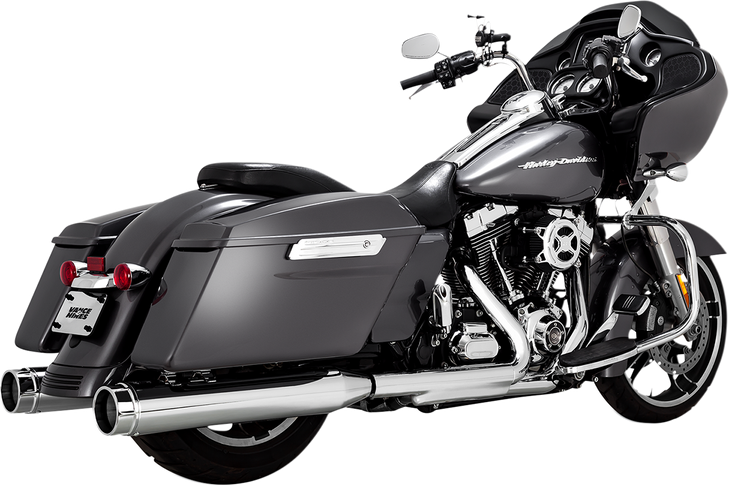 Vance & Hines 4-1/2" Torquer Mufflers For '95-'16 Fl - Chrome 16673
