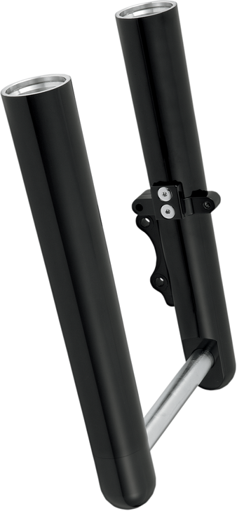Arlen Ness Fork Legs - Black Anodized - Smooth - Dual Disc - '00-'07 Flt 06-504