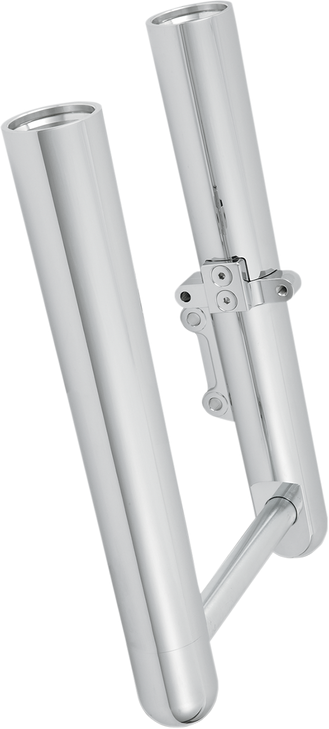 Arlen Ness Fork Legs - Chrome - Hot Legs - Custom Single Disc - Smooth - '00-'06 Flst 06-554