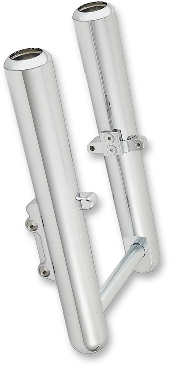 Arlen Ness Fork Legs - Chrome - Hot Legs - Custom Single Disc - Smooth - '08-'13 06-520