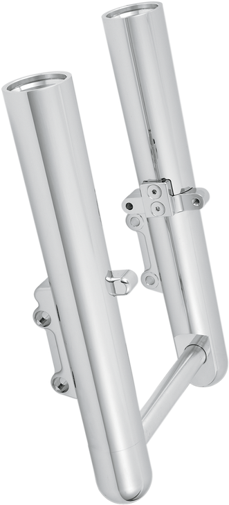 Arlen Ness Fork Legs - Chrome - Smooth - Dual Disc - '00-'07 Flt 06-503