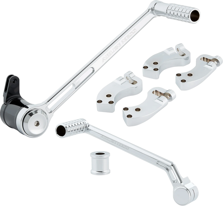Extended Foot Control Kit - 3" - Chrome 410-037