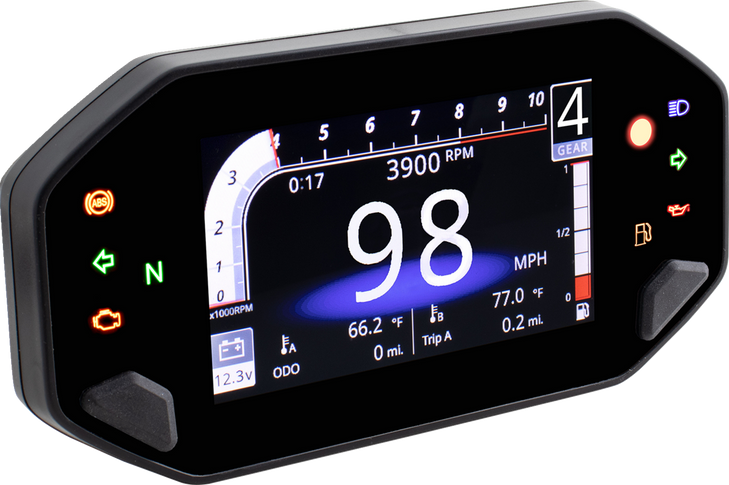 Koso North America Tft Multifunction Meter - Rx-4 - Universal Ba081010