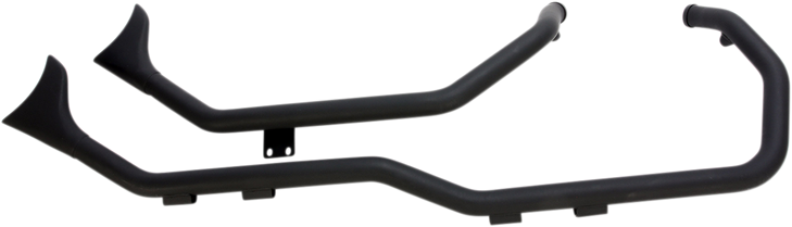 Paughco Side By Side Upsweep Exhaust System - Black 7194Sbsb