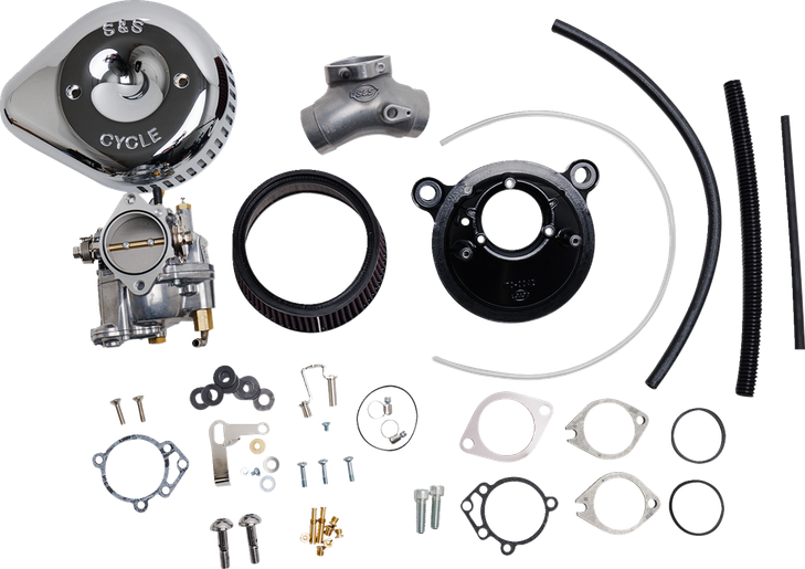 S&S Cycle Super G Carburetor With Stealth Air Cleaner Kit - Chrome - Twin Cam 110-0150