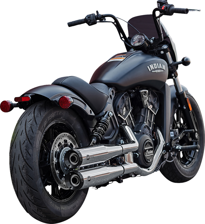 S&S Cycle Grand National Slip-On Mufflers - Chrome - 50-State 4110-156