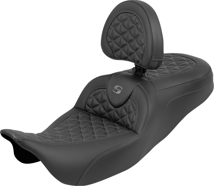 Saddlemen Seat Roadsofa Tri Gripper W/Grey Stitch 808-07B-210B2