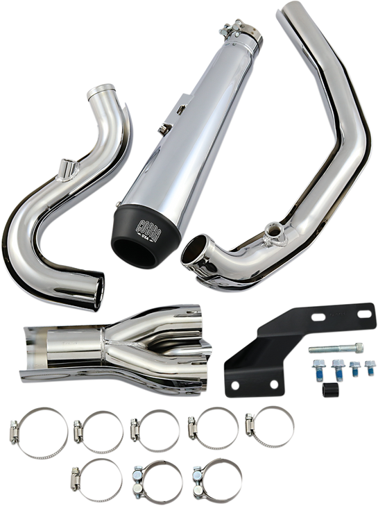 Cobra El Diablo Exhaust - Chrome - '07-'11 Softail 6484