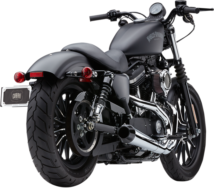 Cobra 2-Into-1 El Diablo Exhaust System - Chrome - 4" 6472