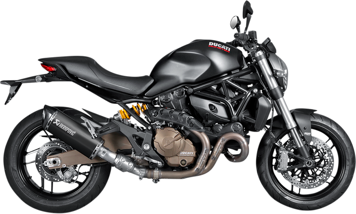 Akrapovic Slip-On Line Muffler - Titanium - Black S-D8So2-Hrbl