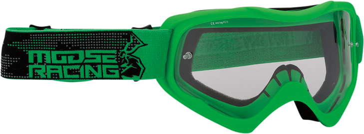 Moose Racing Qualifier Goggles - Agroid - Green - Clear 2601-2655