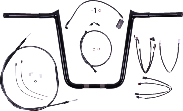 Magnum Shielding Handlebar Kit - Viking - 14" - Black Pearl 48894-314