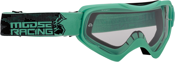 Moose Racing Qualifier Goggles - Agroid - Mint - Clear 2601-2657