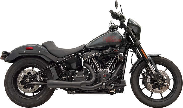Bassani Xhaust Exhaust Short Ripper 2:1 Black M8 Softail 1S75B